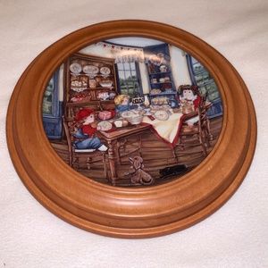 Pre-Owned The Franklin Mint Heirloom Collection Suppertime Plate Home Decor